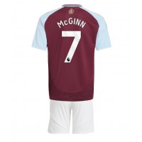 Stroje piłkarskie Aston Villa John McGinn #7 Koszulka Podstawowej dla dzieci 2024-25 Krótki Rękaw (+ szorty)